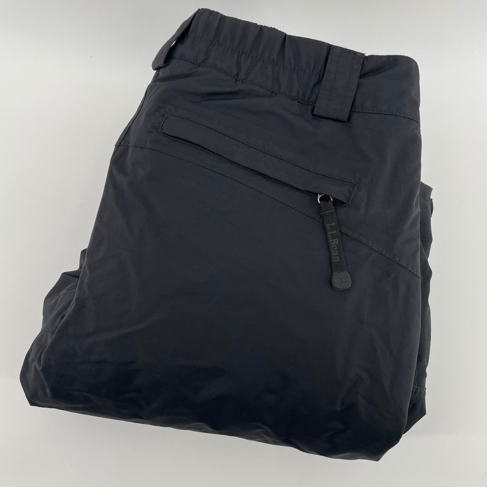 L.L Bean Wildcat Snow Pants Women's Medium Regular Black Insulated Ski Trousers
